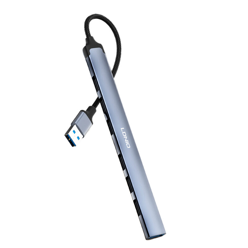 Hub USB-A LDNIO 7 em 1 Portas USB 3.0/2.0 para Notebook