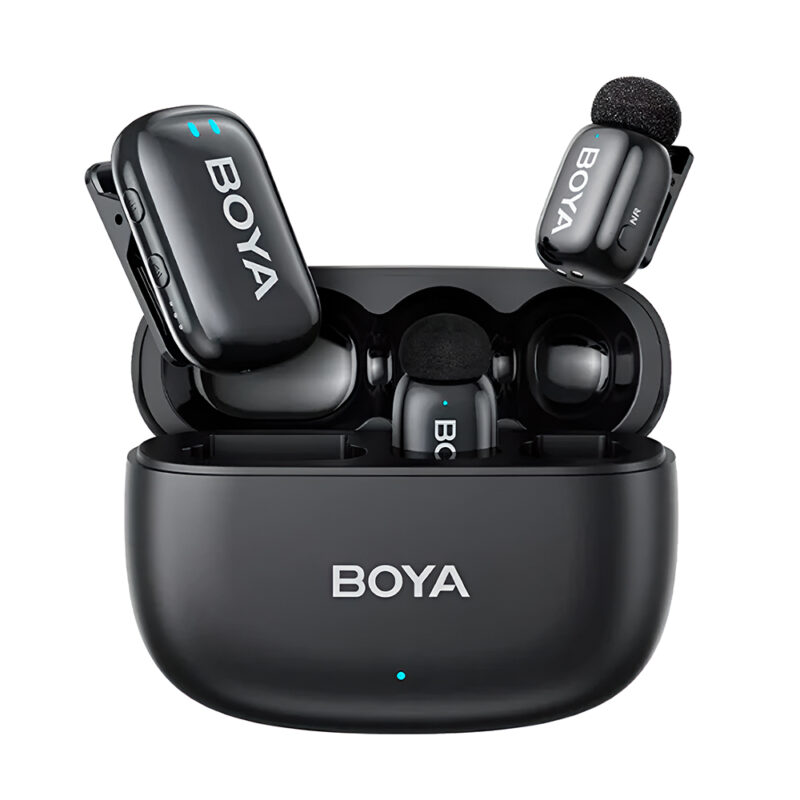 Microfone Boya Mini-18 Sem Fio 100M IA 3.5mm Câmera Dslr