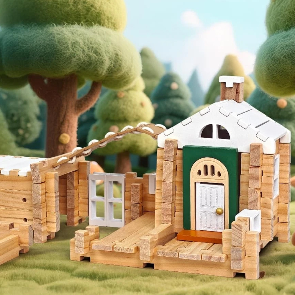 Notchies Jovi-mindly Blocos De Montar Madeira 107 Pçs