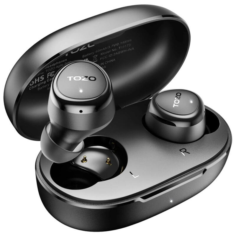 Tozo Fone Sem Fio Agile Solo Bluetooth Preto Áudio HD