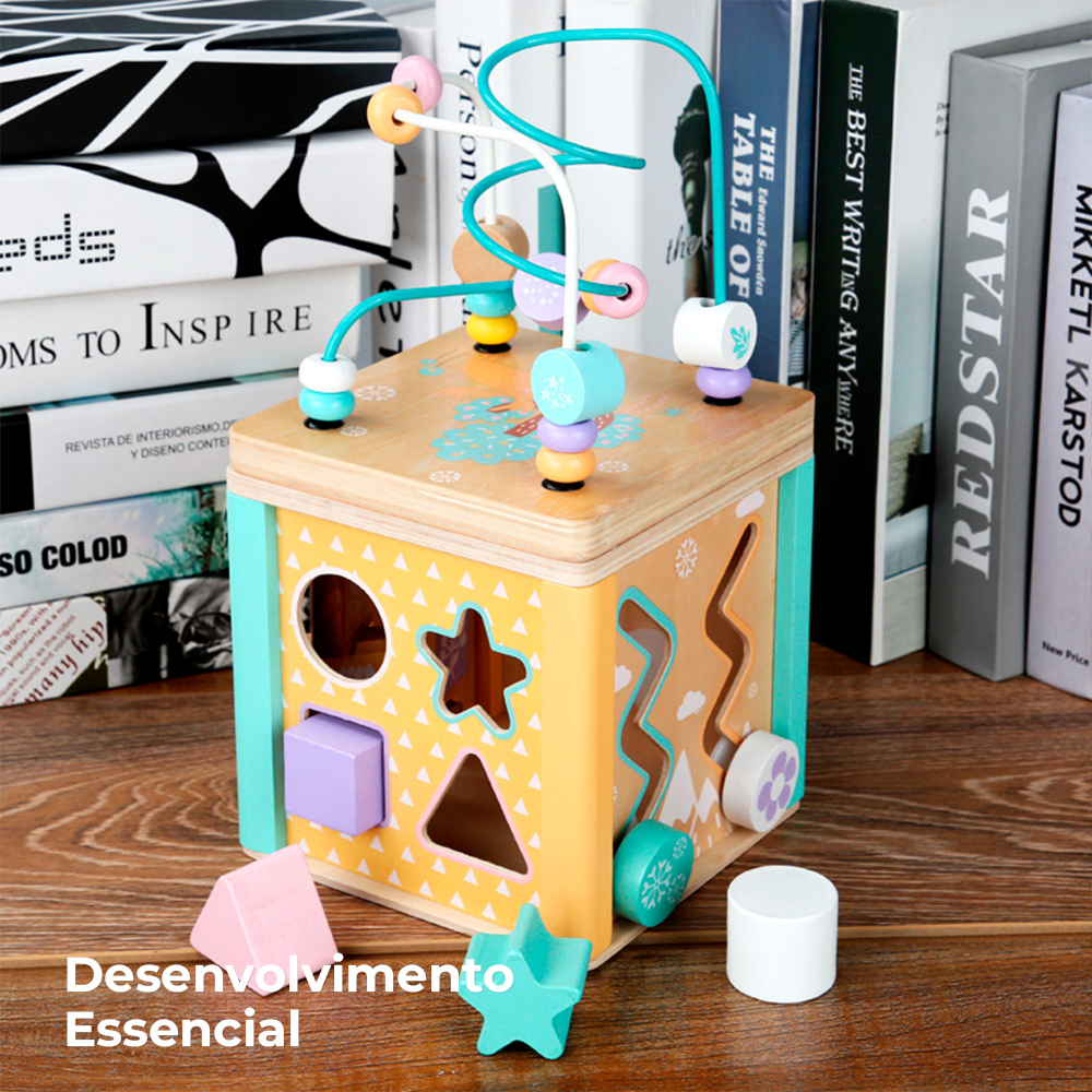 Brinquedo Madeira TL-GP105 Montessori Blocos Educativo