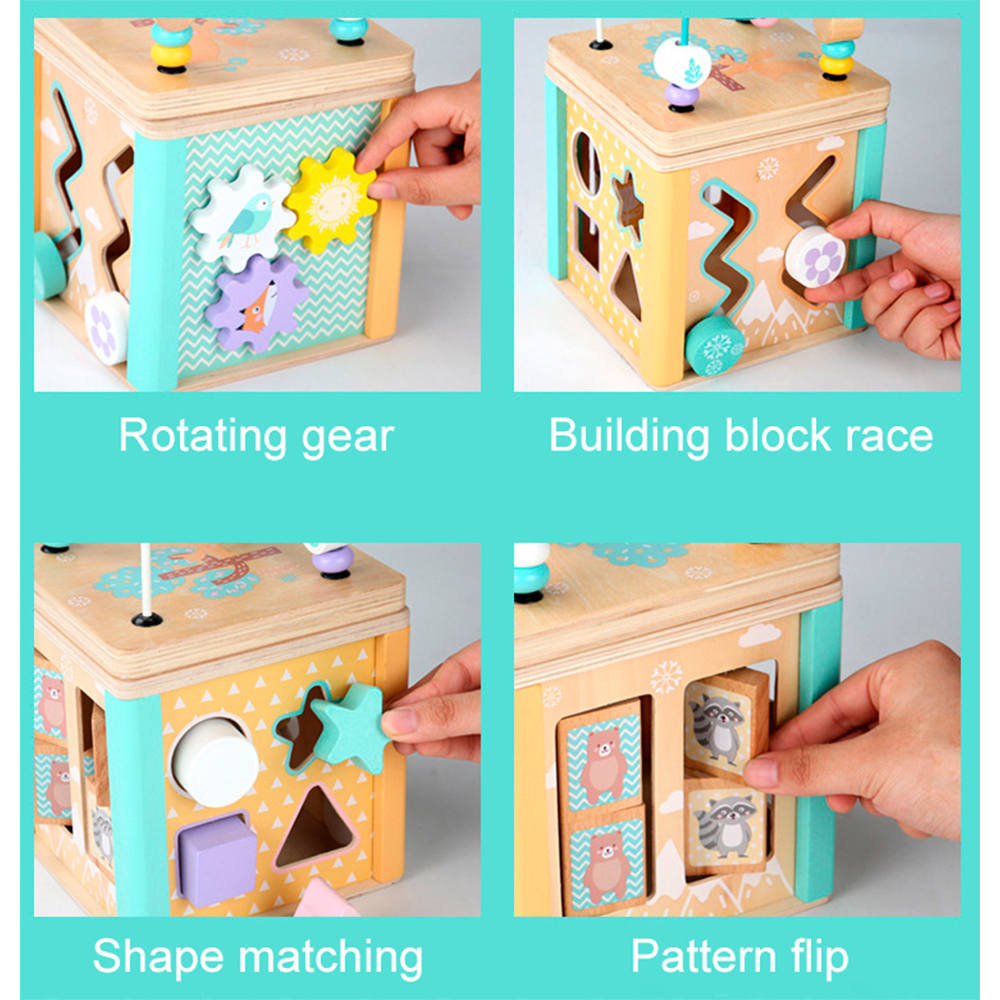 Brinquedo Madeira TL-GP105 Montessori Blocos Educativo