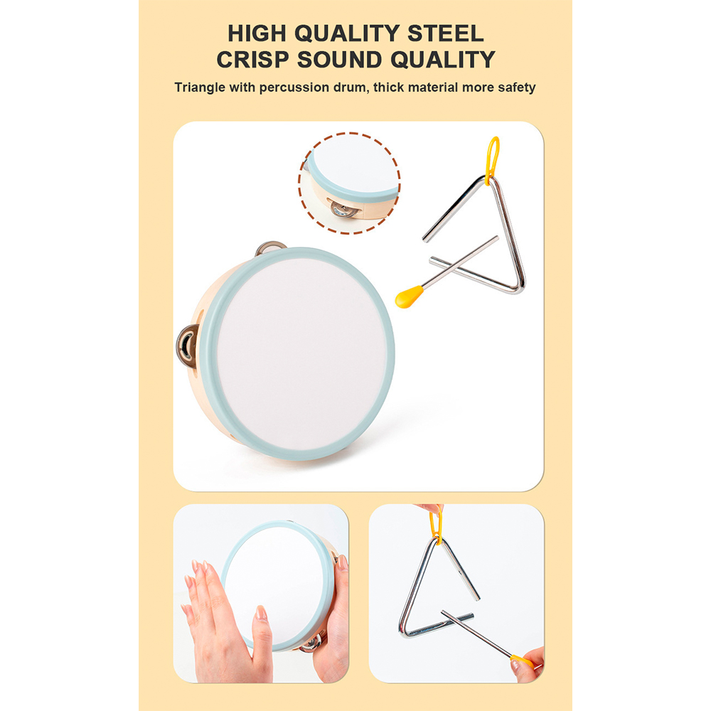 Conjunto Life 7 Instrumentos Musicais Madeira Educativo