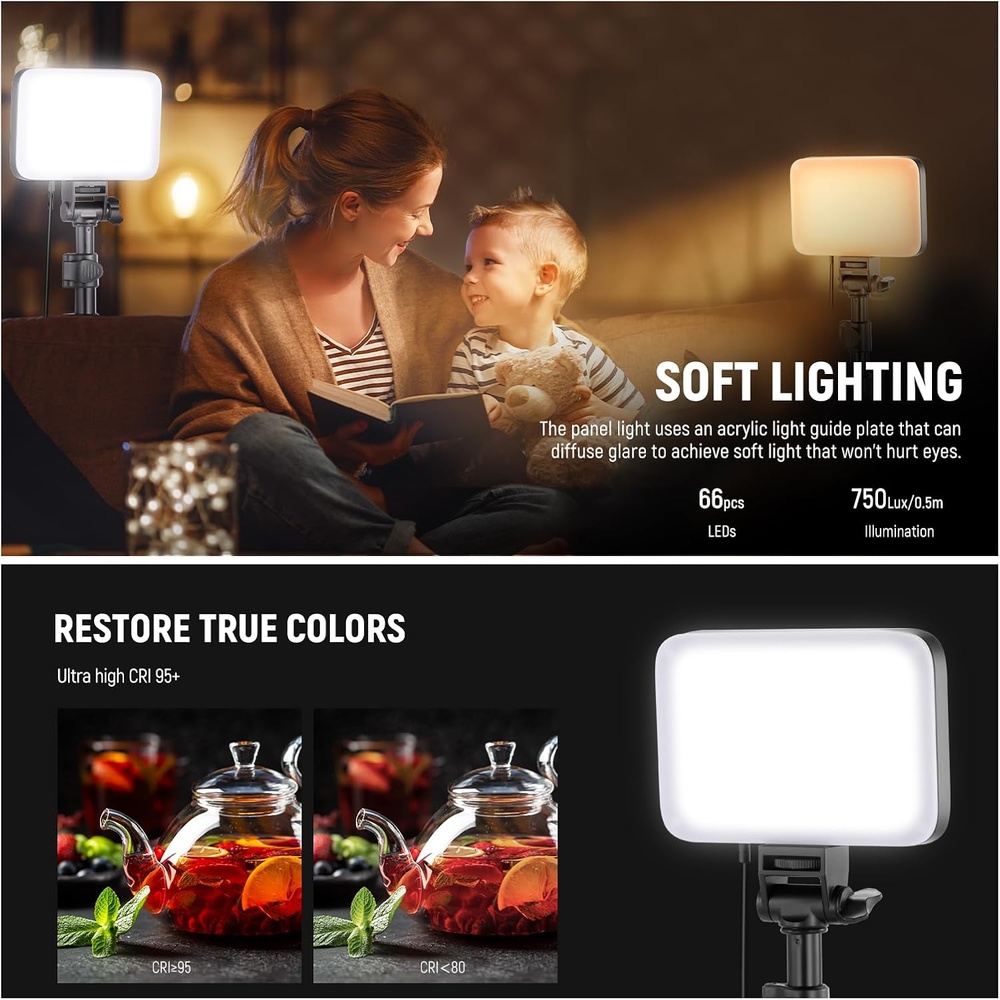 Neewer Led Video Light 2 Peças Bp66 Painel De Iluminação