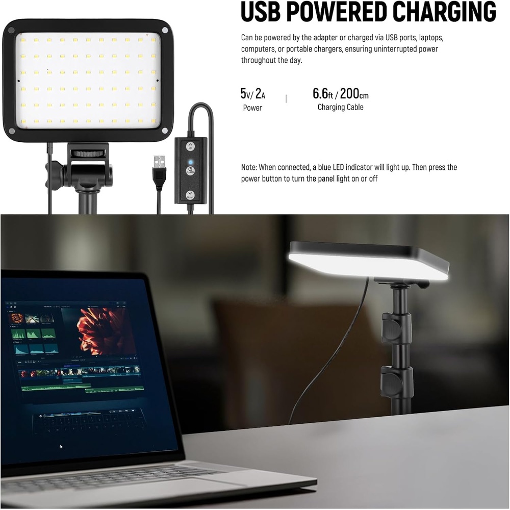 Neewer Led Video Light 2 Peças Bp66 Painel De Iluminação