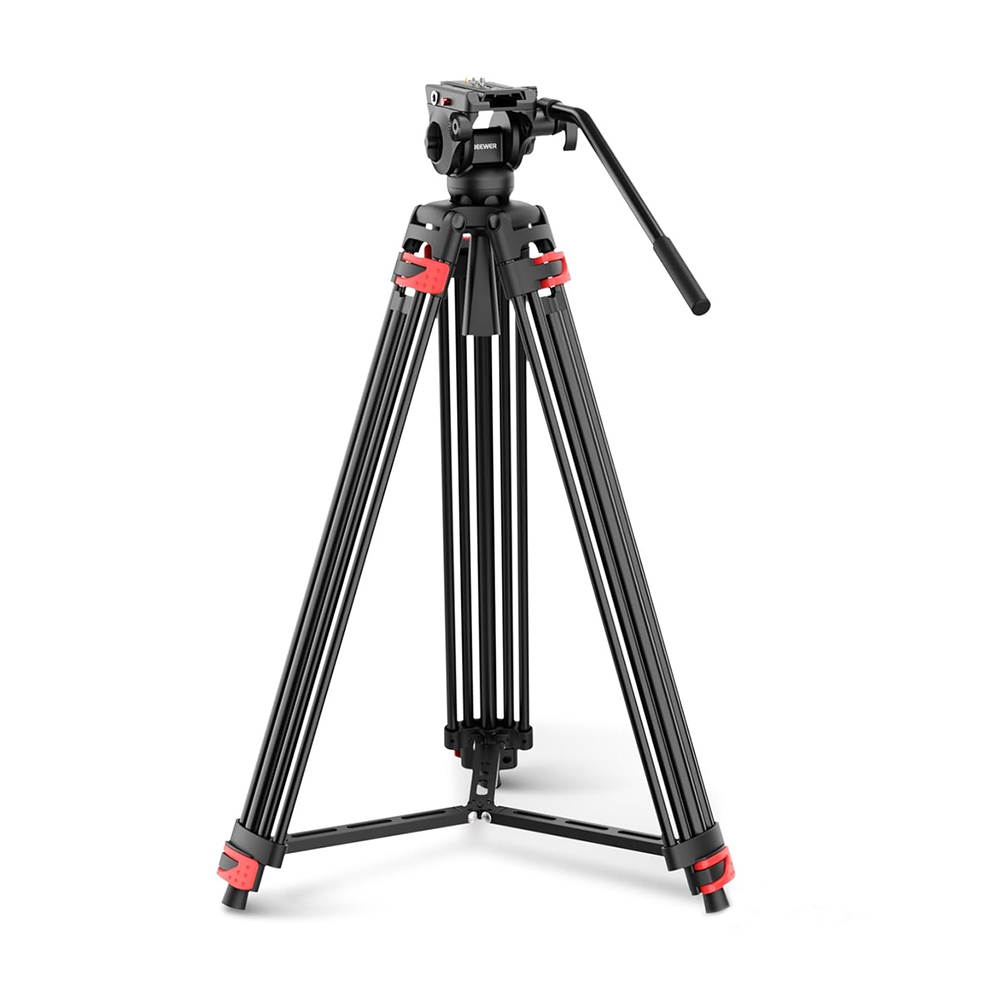 Neewer Tripé De Vídeo Cabeça Fluida Ajustável Gravações