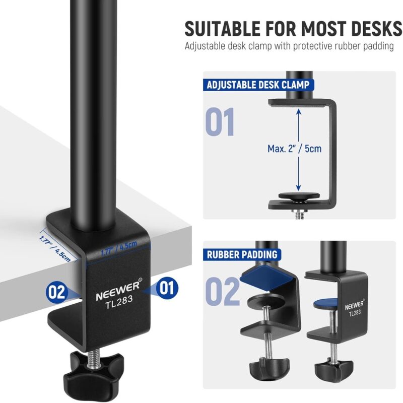 Neewer Suporte De Mesa Metálico 1/4" Com Cabeça Esférica