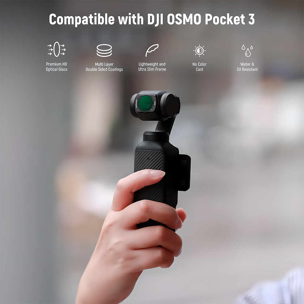 Kit 4 Filtros Magnético Neewer ND CPL Para DJI Pocket 3