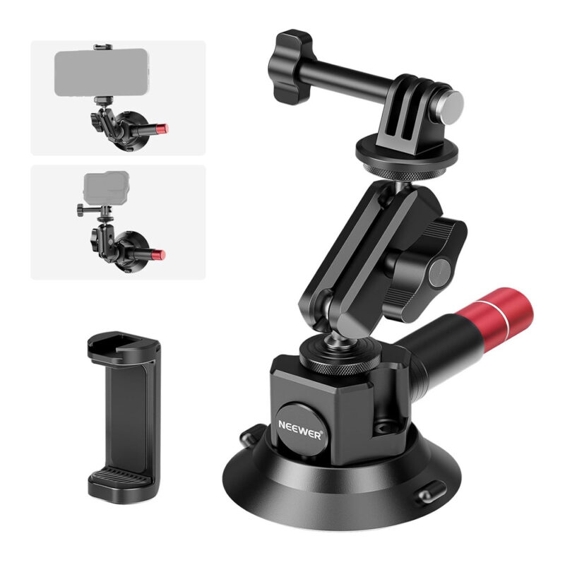 Suporte de Câmera Neewer Ventosa 3" com Braço Mágico 1/4
