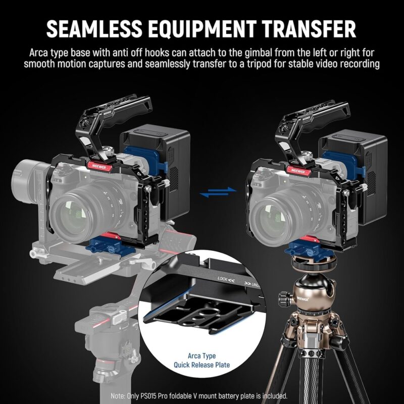 Neewer Suporte De Bateria V-Mount Dobrável Com Base Arca