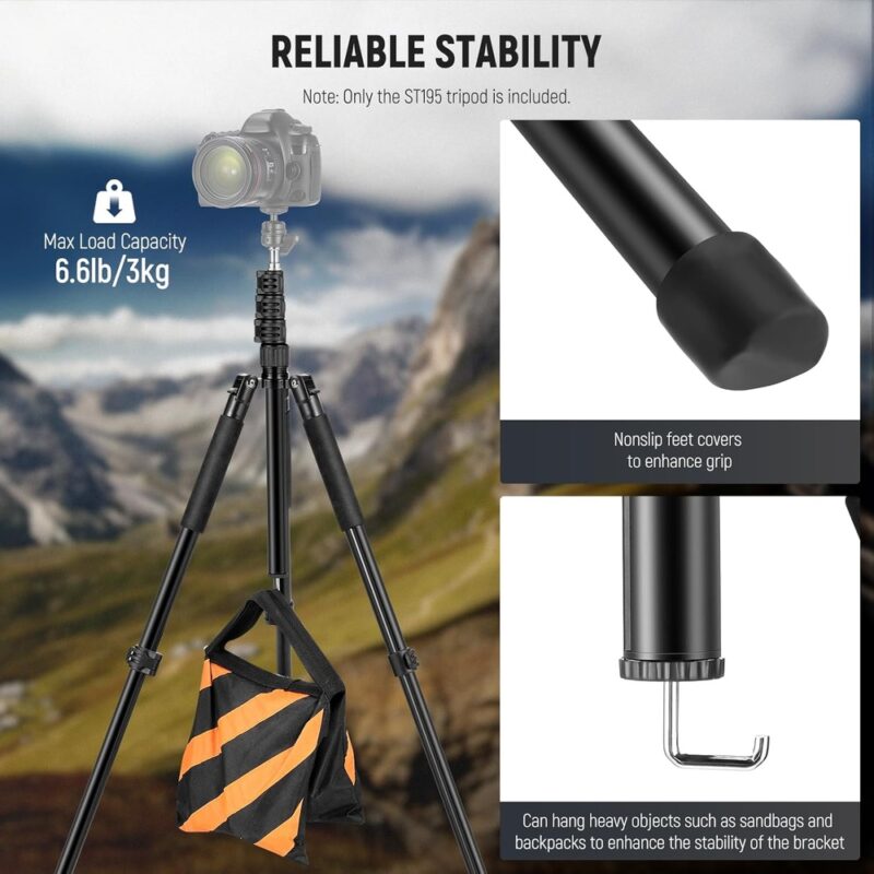 Neewer Tripé De Iluminação Reversível 47-195cm Alumínio