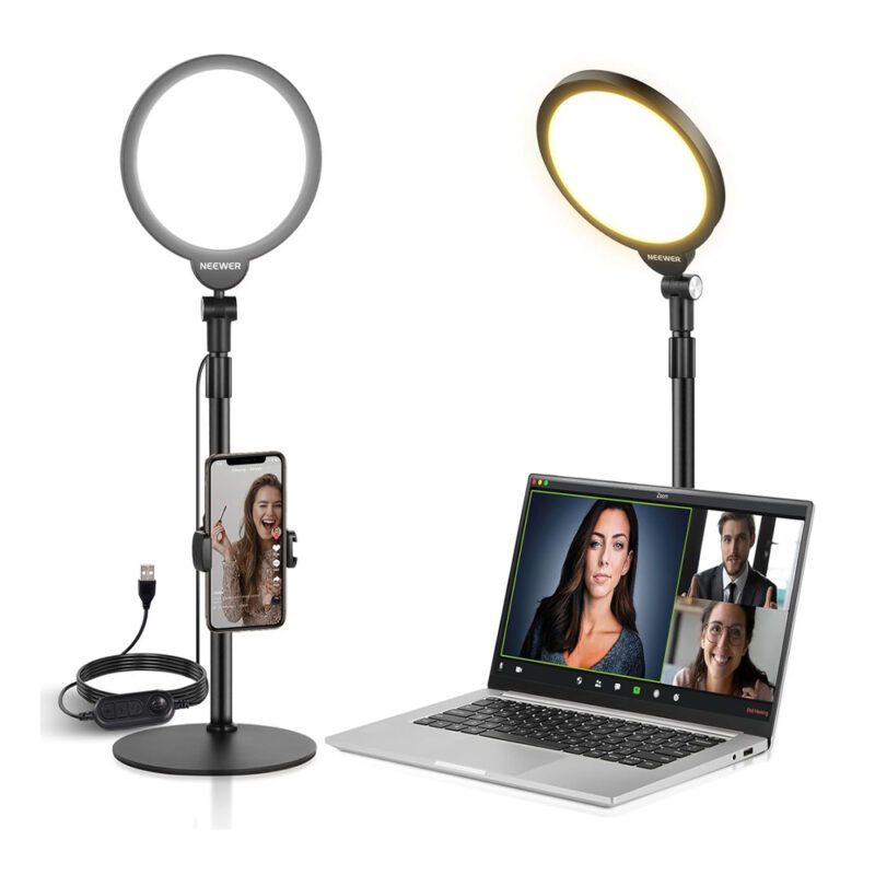 Neewer Luz Ring Light de Mesa 7 Polegadas Para Vídeo R06