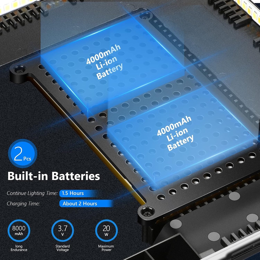 Painel de Luz LED Neewer 13" Kit 2pcs Bicolor com Tripé