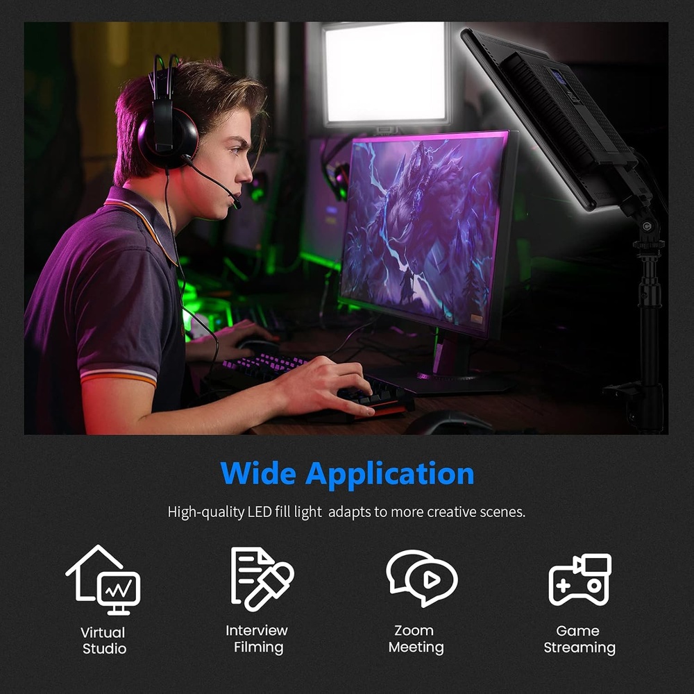 Painel de Luz LED Neewer 13" Kit 2pcs Bicolor com Tripé