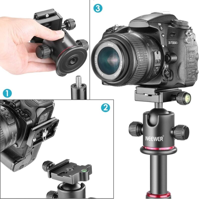 Neewer Cabeça Esférica De Metal Para Tripé e Câmera Dslr