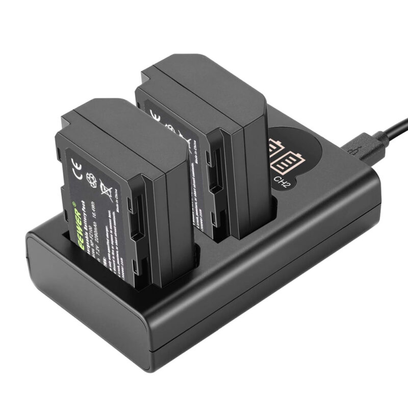 Neewer NP-FZ100 Bateria Carregador 2280mAh LCD Câmera