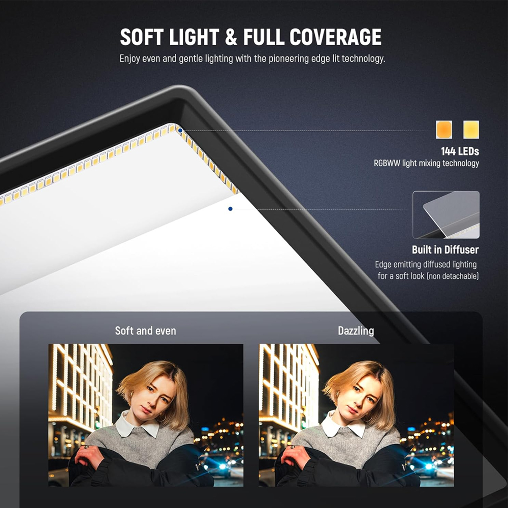 Neewer Painel Iluminador Led 192 3200-5600K Foto VídeoNeewer Painel Iluminador Led 192 3200-5600K Foto Vídeo