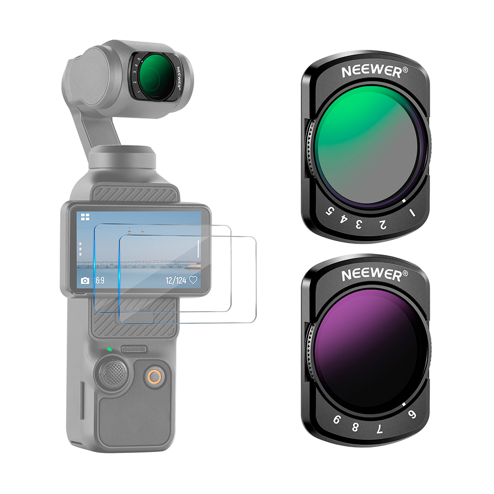 Neewer Kit Filtro ND Variável DJI Osmo Pocket 3 Creator