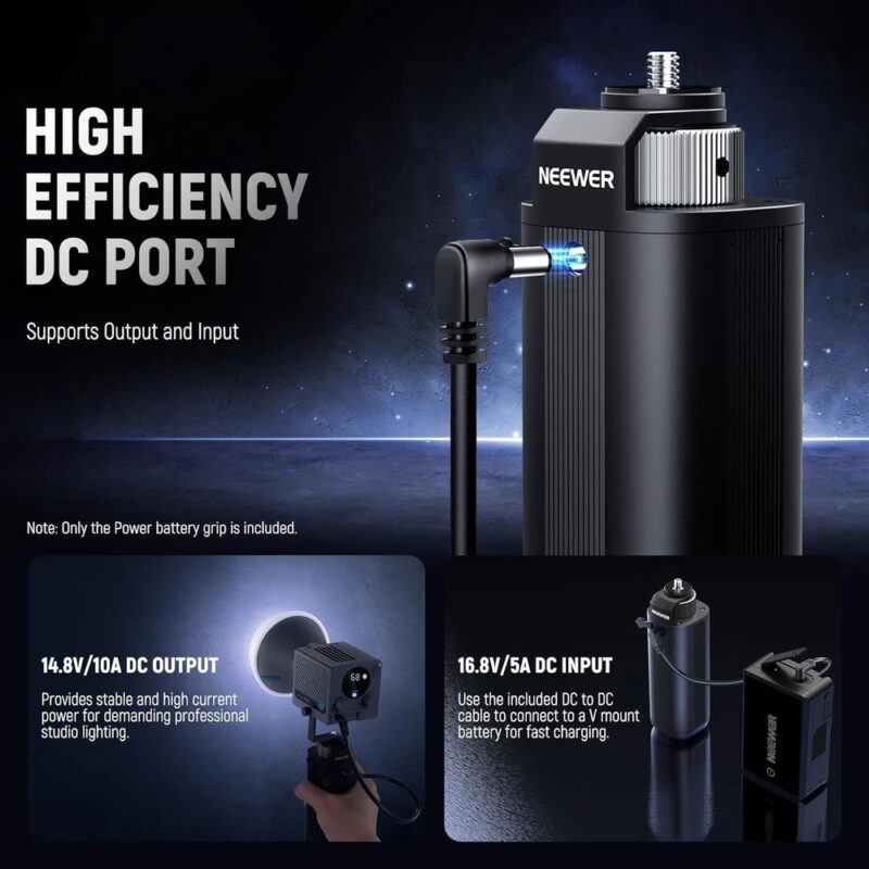 Neewer Basics Ph74e Fonte Alimentação Grip 74Wh p/Vídeo