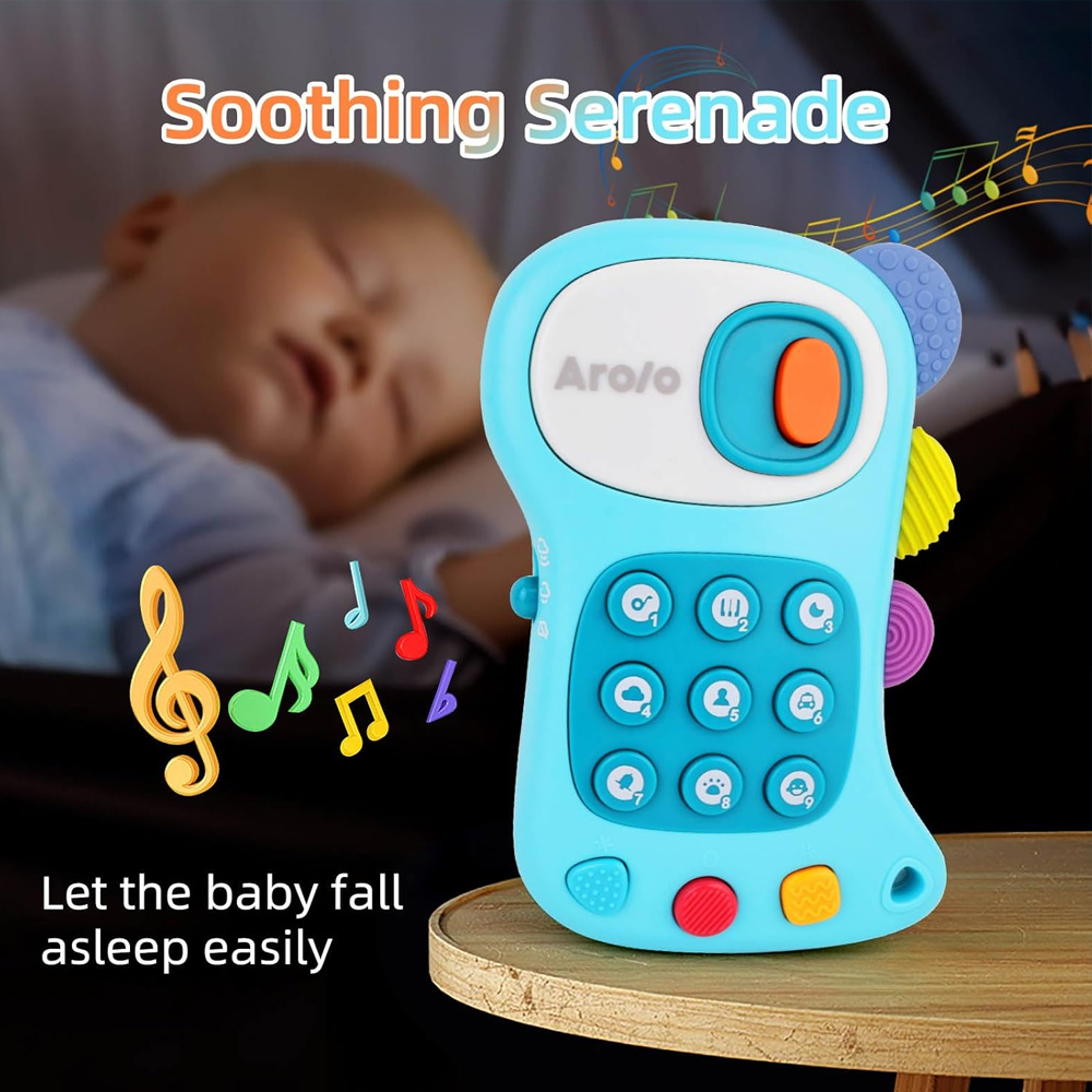 Celular Brinquedo Bebê Arolo Dinossauro Luzes Mordedor