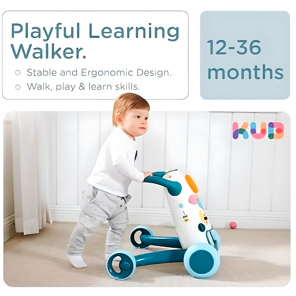 Andador K1-Pink Arolo Bebês 6 Mês Estável e Seguro, Azul