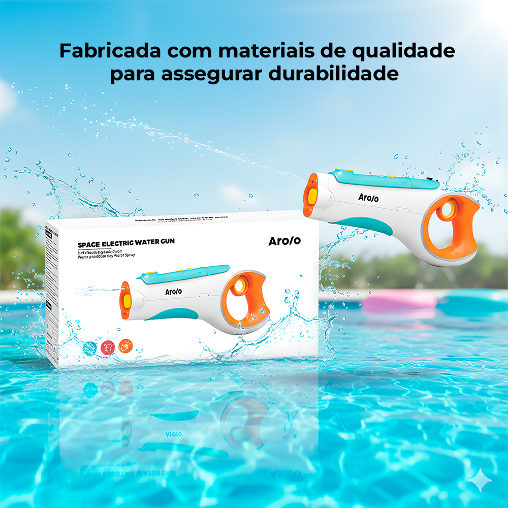 Arolo Pistola De Água Elétrica M48 Recarga Automática
