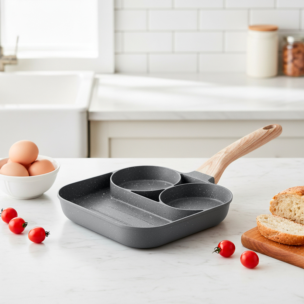 Frigideira Synmore Xy107 Antiaderente, Bacon, Panqueca