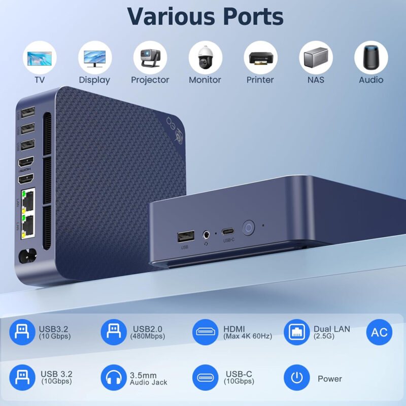 Beelink Mini PC EQ14 N150 16GB RAM 1TB Windows 11 Pro