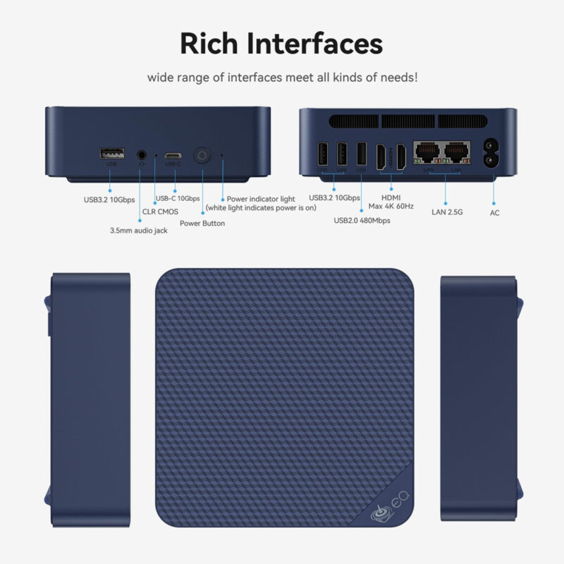 Beelink Mini PC EQ14 N150 16GB RAM 1TB Windows 11 Pro