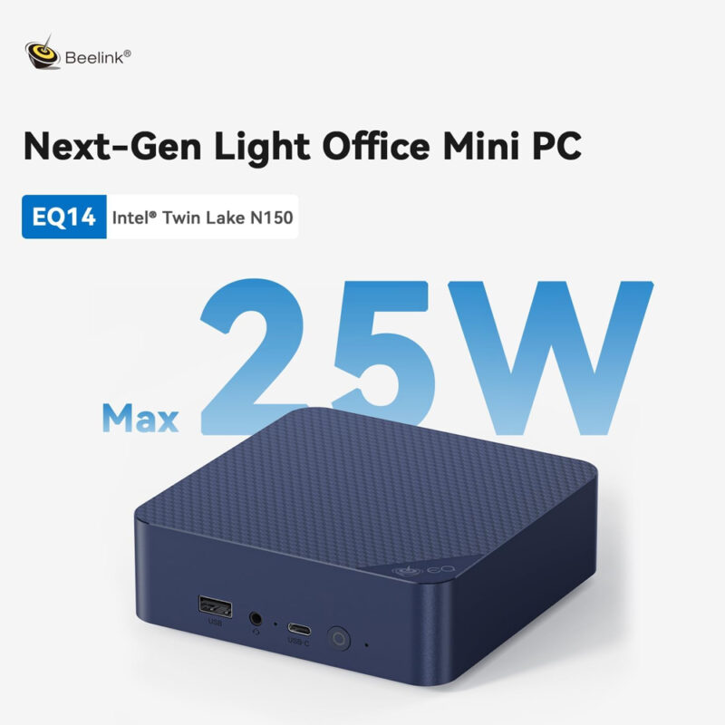 Beelink Mini PC EQ14 N150 16GB RAM 1TB Windows 11 Pro