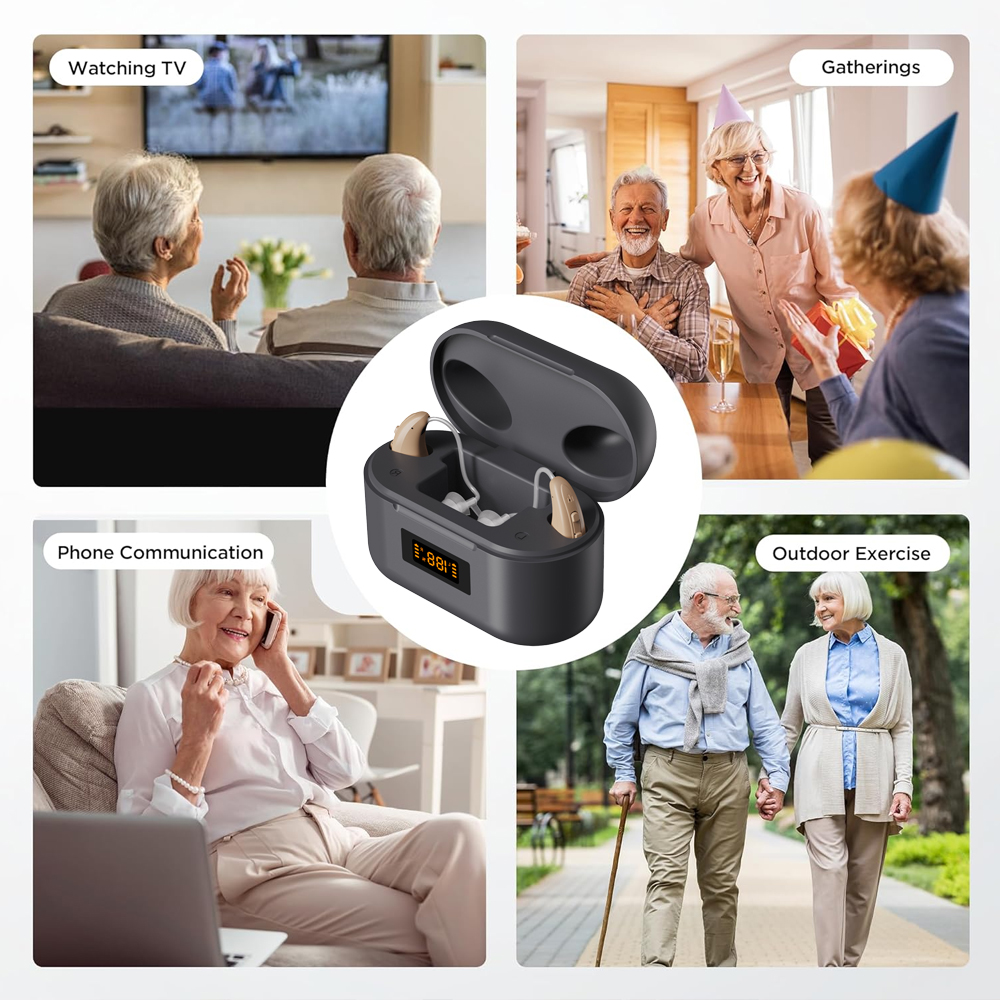 JINGHAO JH-D26AT Aparelho Auditivo Recarregável Discreto