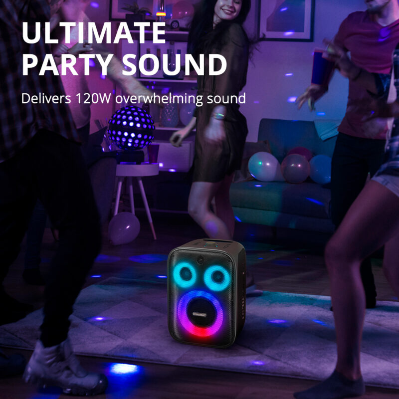 Caixa Som Tronsmart Speaker Halo 200 Portátil 120W Preto