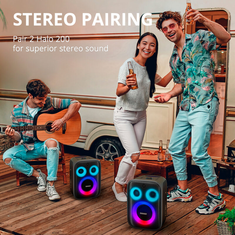 Caixa Som Tronsmart Speaker Halo 200 Portátil 120W Preto