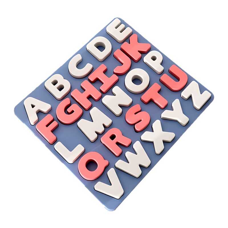 Life Tabuleiro Educativo Alfabeto Letras Maiúsculas Azul