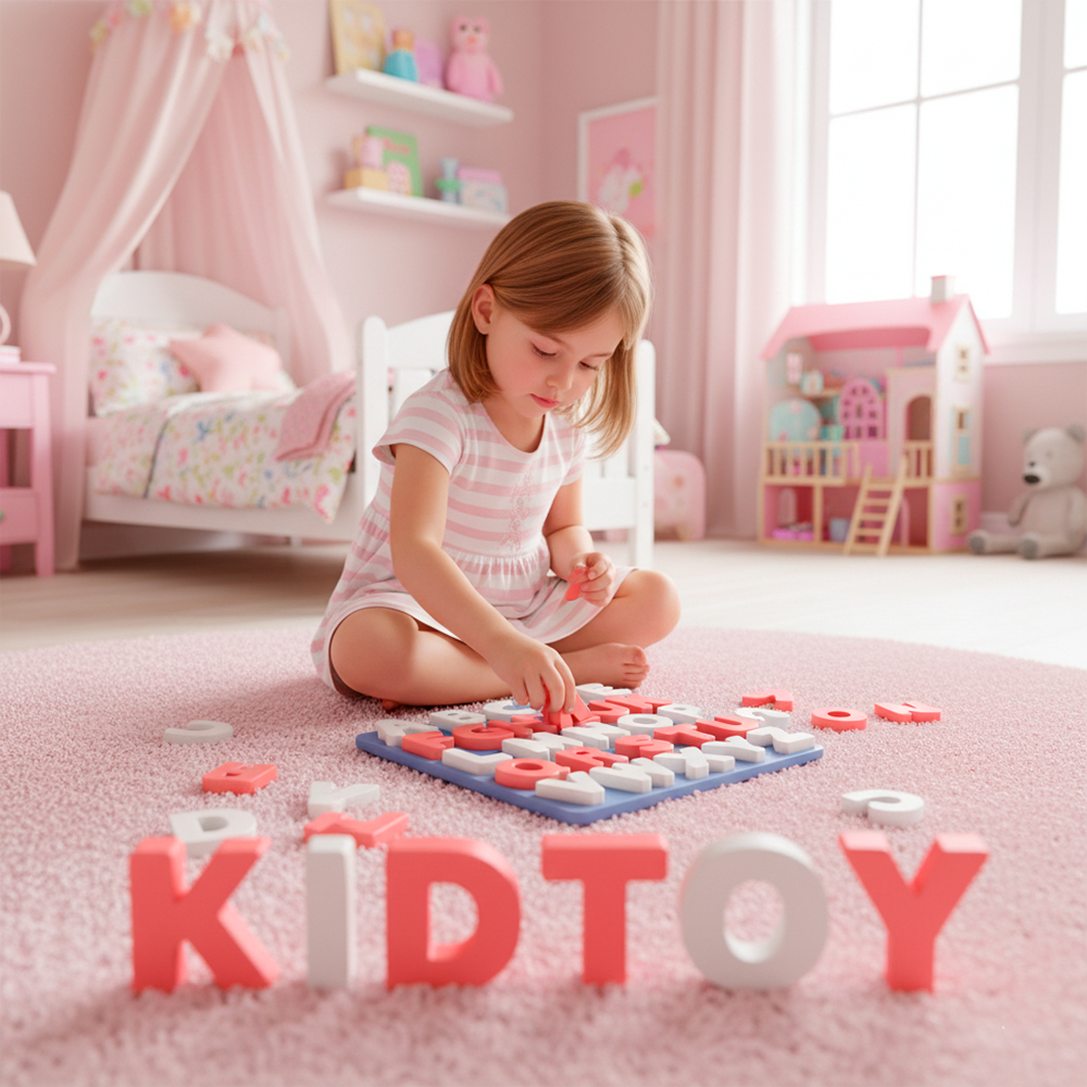 Life Tabuleiro Educativo Alfabeto Letras Maiúsculas Azul