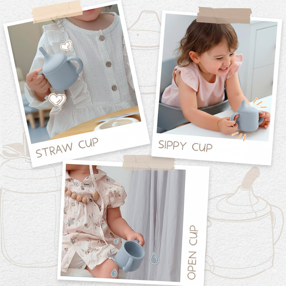 Copo De Treinamento BebêLife 150ml Com Canudo Azul CT126