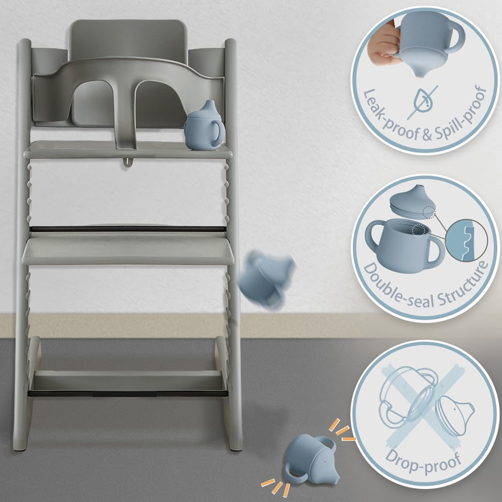 Copo De Treinamento BebêLife 150ml Com Canudo Azul CT126