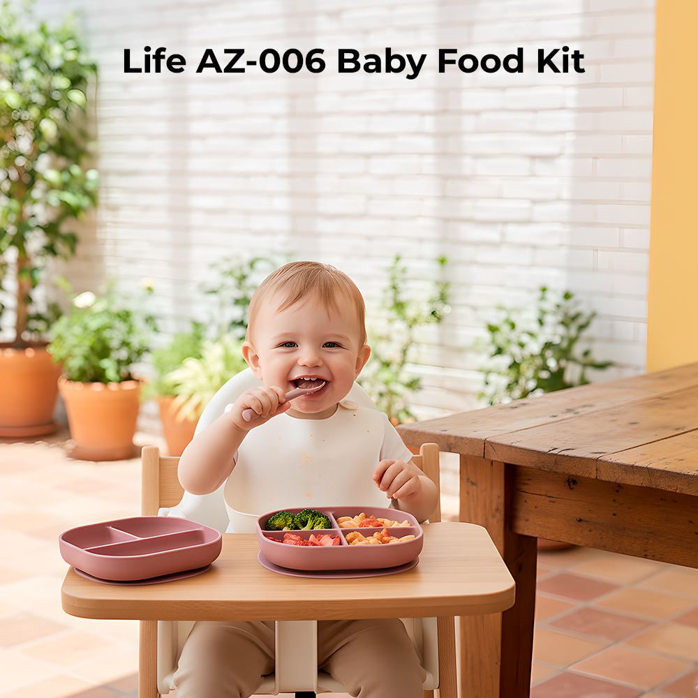 Kit Alimentação Infantil Life AZ-006 Conjunto para Bebê
