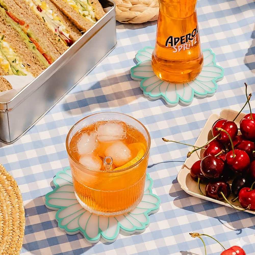 Porta-Copo De Silicone Life CT-252 Verde Antiderrapante