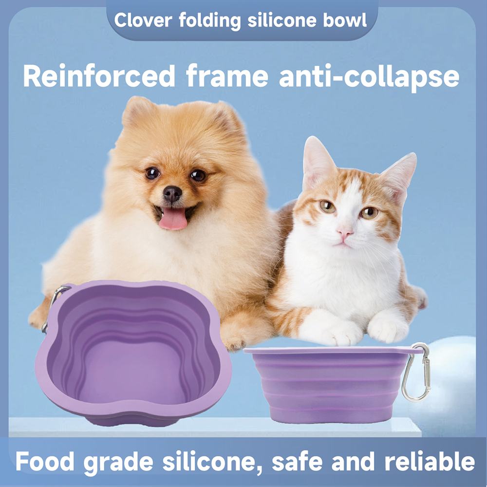 Tigela Retrátil Life pra Cães, Gatos Portátil Ração Água