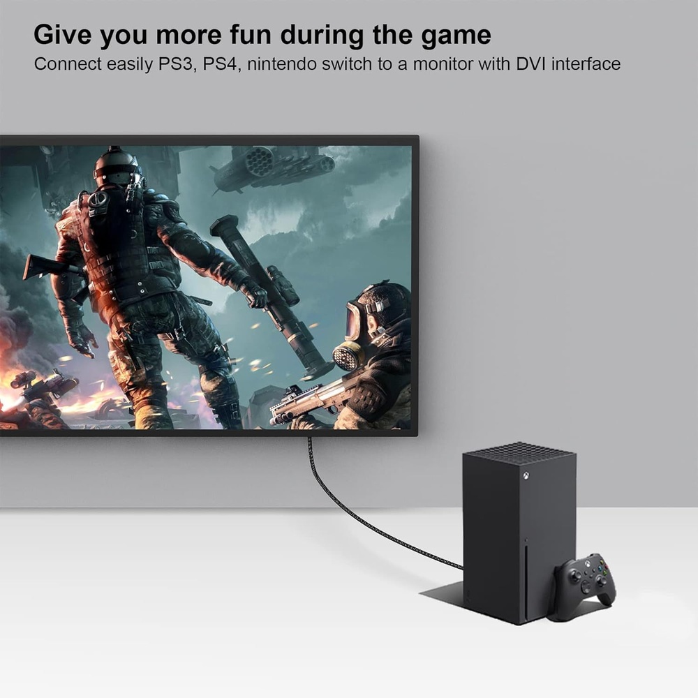 Adaptador Benfei DVI Para HDMI Macho/Fêmea 2 Peças Ouro