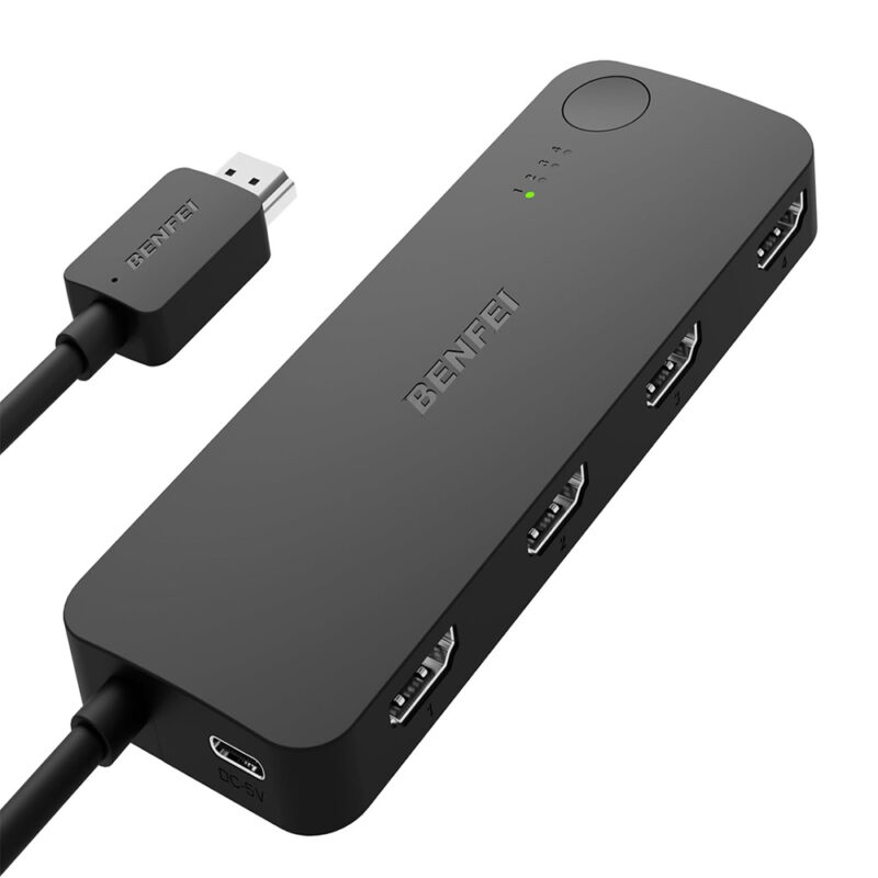 Benfei Hdmi Switch 4IN1 Saída 4K60Hz 2K 144Hz Tv Pc Xbox
