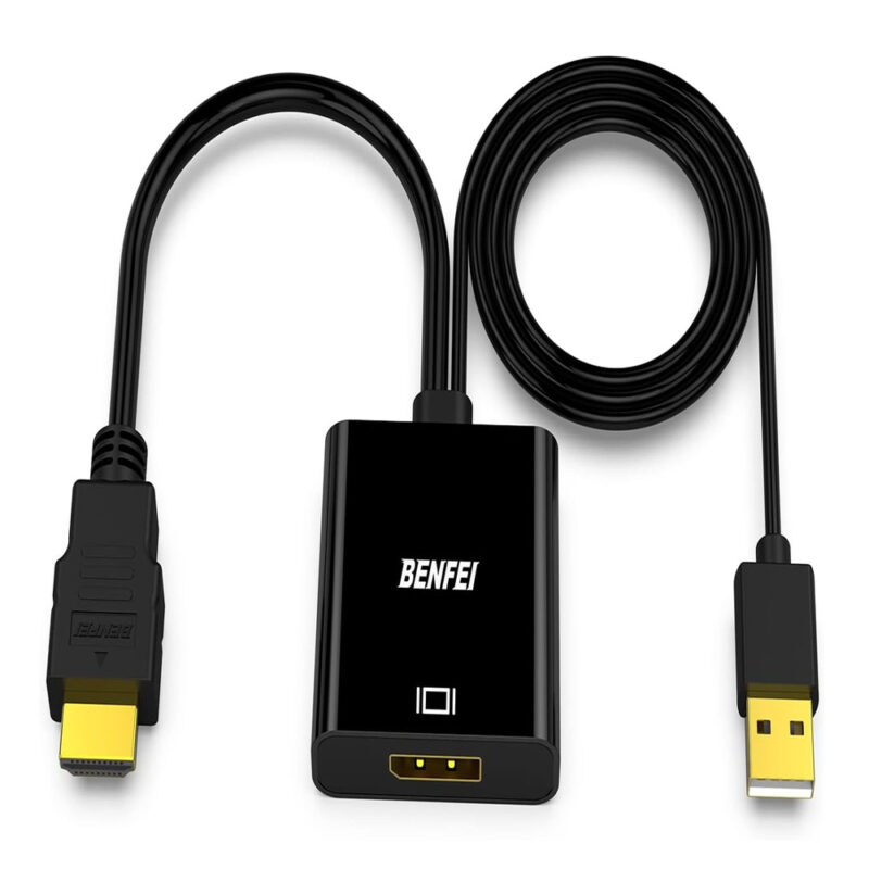 Benfei Adaptador HDMI Para DisplayPort 4K 30Hz Conversor