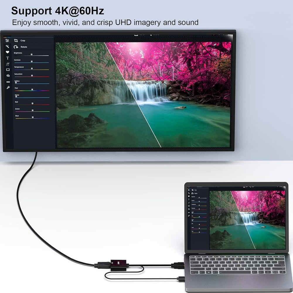 Benfei Adaptador HDMI Para DisplayPort 4K 30Hz Conversor