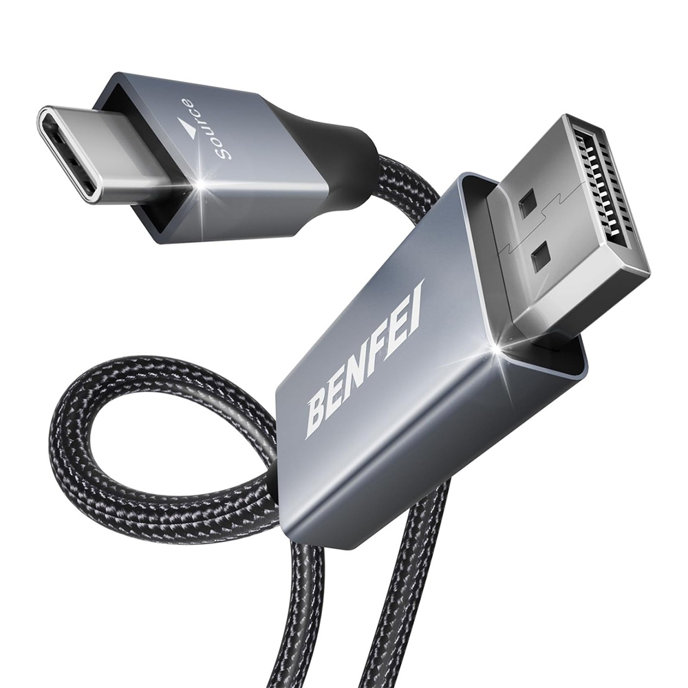 Benfei Cabo Usb-C para DisplayPort 8K 60Hz 4K 144Hz 0,9M