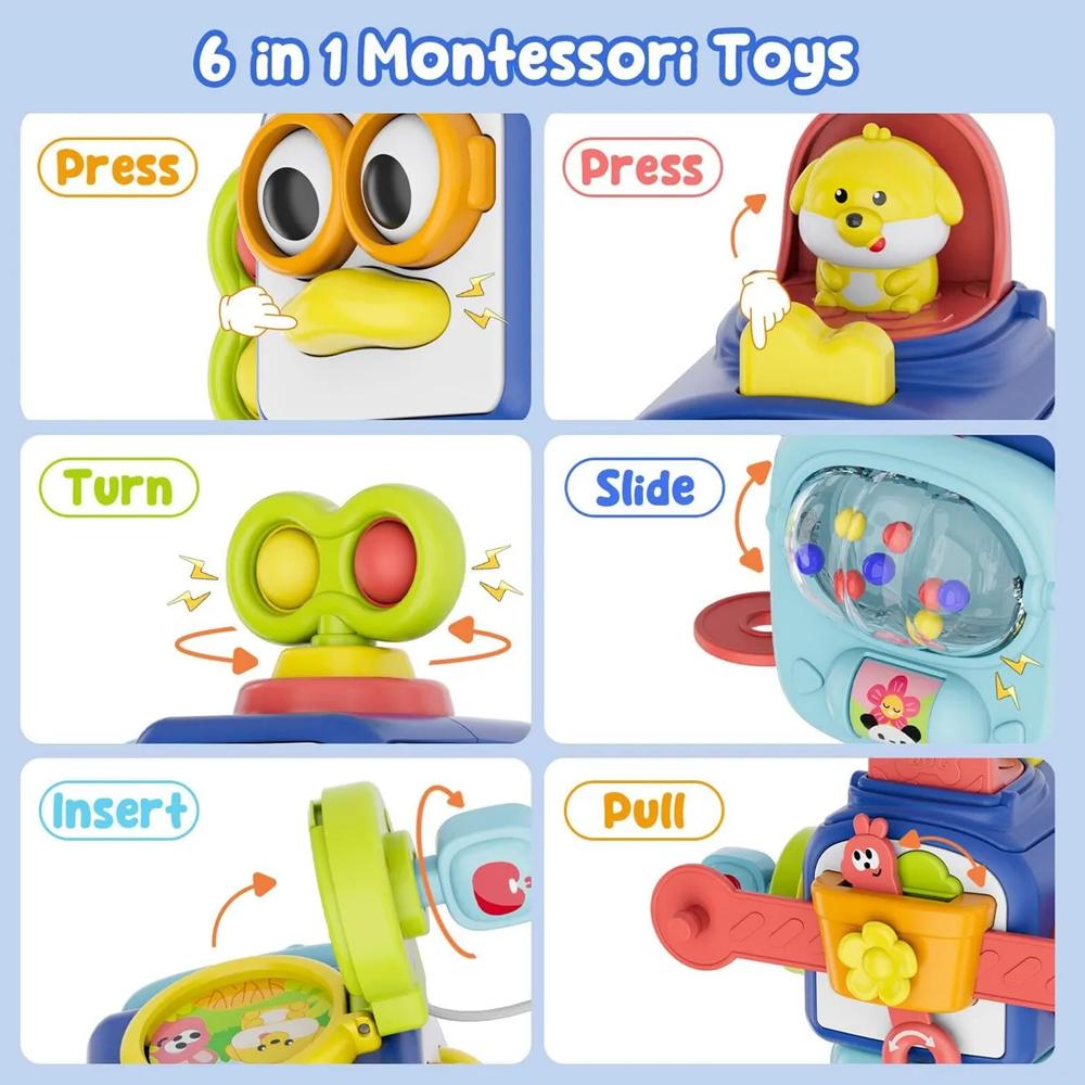 Baby Sensorial Pinguim Life Brinquedo 12Meses Motor Fino