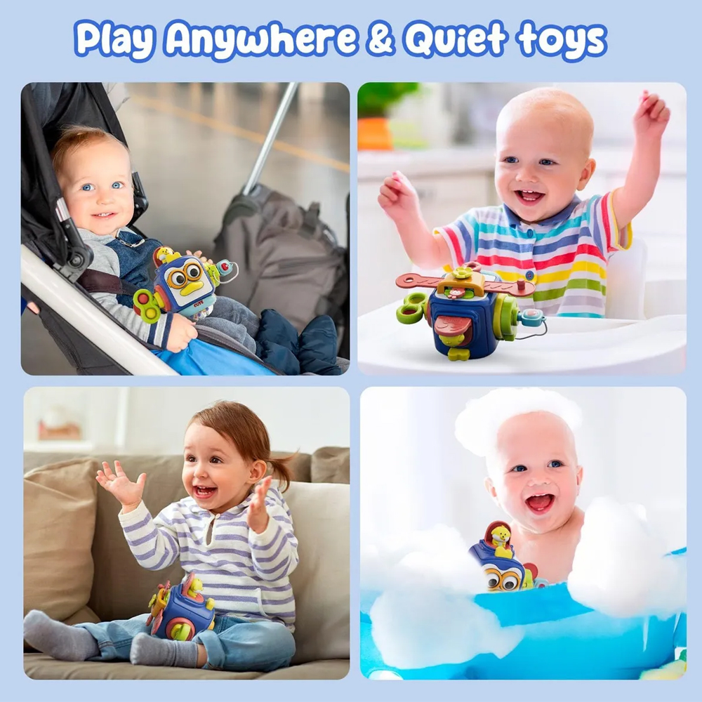 Baby Sensorial Pinguim Life Brinquedo 12Meses Motor Fino