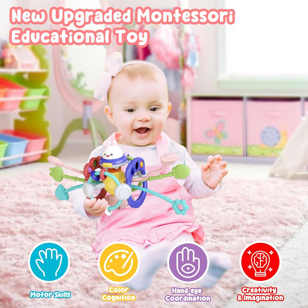 Baby Sensorial Coelho Life Montessori Coordenação Motora