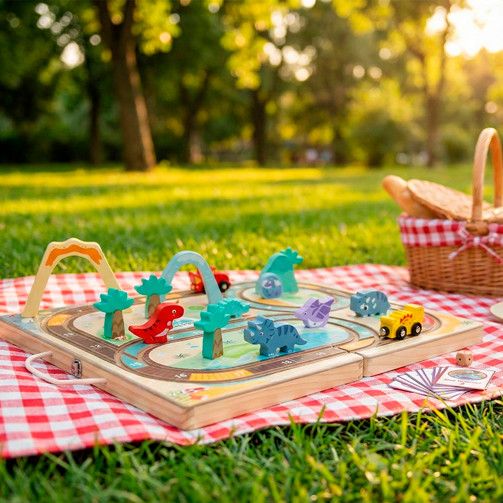 Life Playset Trem Dinossauro Infantil Kit Pista Montável