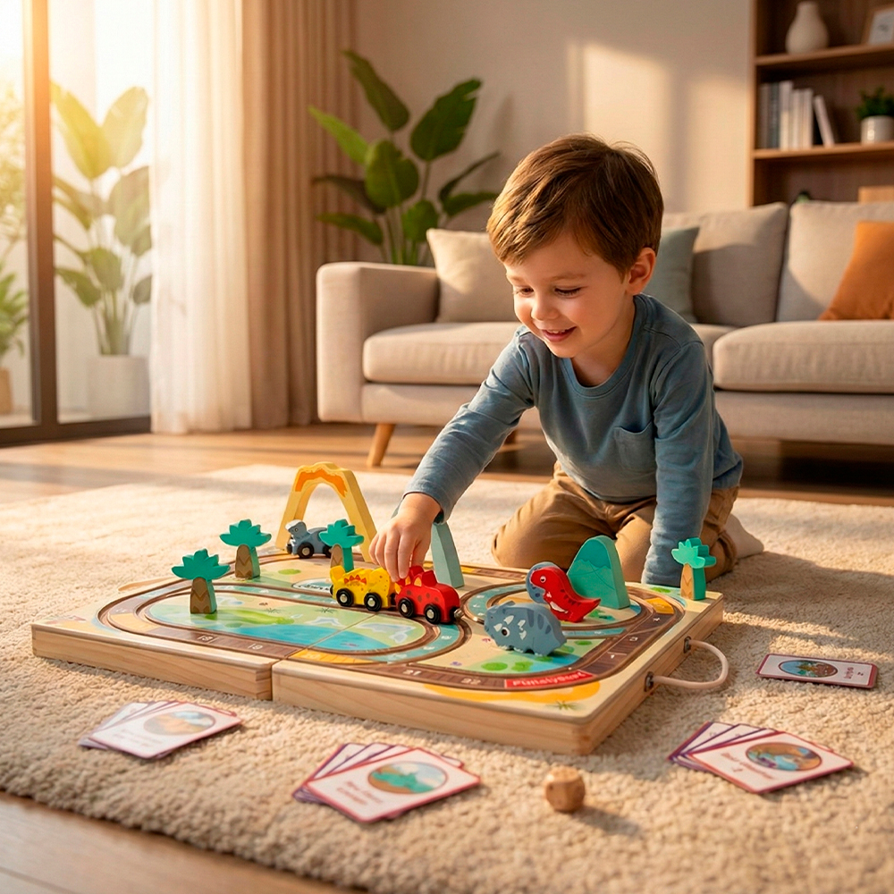 Life Playset Trem Dinossauro Infantil Kit Pista Montável